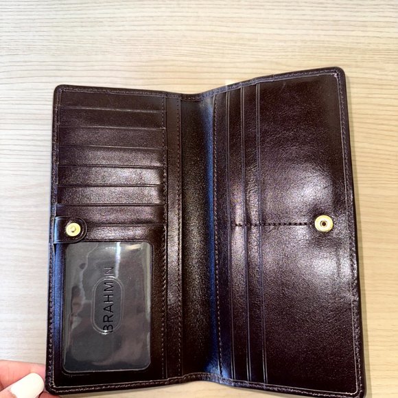 Brahmin Ellen Pesto Edgewood Embossed Leather Satchel/ Ady Wallet Option NWT - Picture 11 of 12